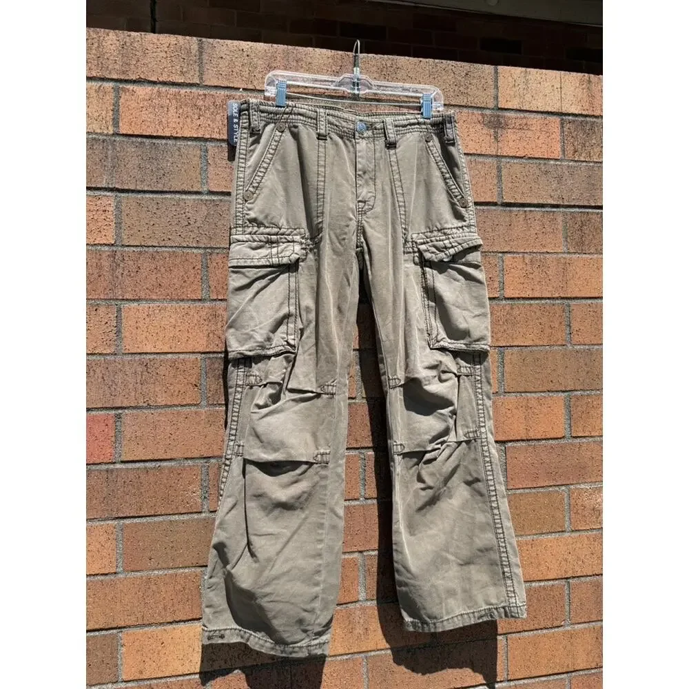 Y2K True Religion Vintage Olive Green Khaki Anthony Cargo Pants Ricky Super T